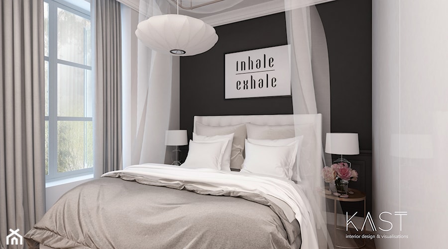 Sypialnia w stylu nowoczesnego Glamour - zdjęcie od KAST DESIGN