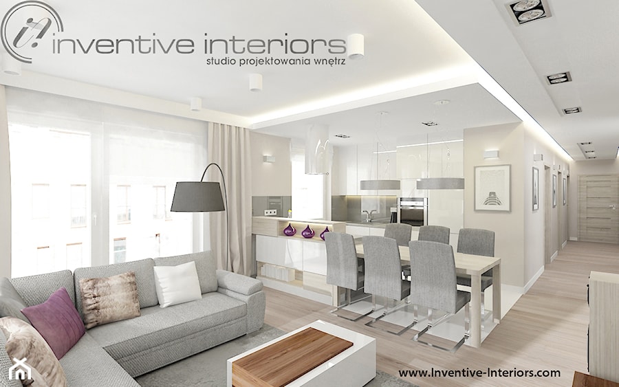 Inventive Interiors - Projekt mieszkania 95m2 - Kuchnia, styl nowoczesny - zdjęcie od Inventive Interiors
