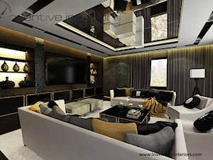 Inventive Interiors - Projekt apartamentu 130m2 - Salon, styl glamour - zdjęcie od Inventive Interiors