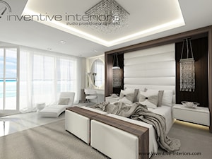 Inventive Interiors - Projekt domu z widokiem 200m2 - Sypialnia, styl nowoczesny - zdjęcie od Inventive Interiors
