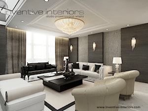 Inventive Interiors - Projekt apartamentu ze złotem - Salon, styl tradycyjny - zdjęcie od Inventive Interiors