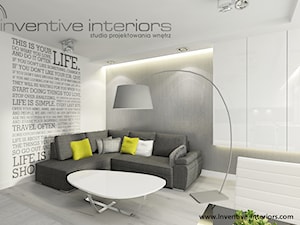 Inventive Interiors - Minimalistyczne mieszkanie z zieloną sypialnią