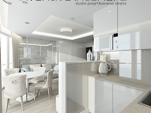 Inventive Interiors - Projekt apartamentu nad morzem 30m2 - Kuchnia, styl nowoczesny - zdjęcie od Inventive Interiors