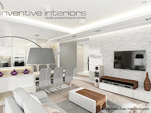 Inventive Interiors - Projekt mieszkania 95m2 - Salon, styl nowoczesny - zdjęcie od Inventive Interiors