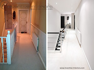 Inventive Interiors - Metamorfoza domu w Londynie - Średni szary hol / przedpokój, styl tradycyjny - zdjęcie od Inventive Interiors