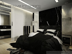 Inventive Interiors - Projekt apartamentu 130m2 - Sypialnia, styl glamour - zdjęcie od Inventive Interiors