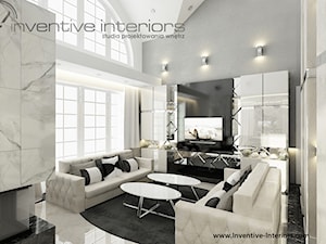Inventive Interiors - Projekt ekskluzywnego domu - Salon, styl glamour - zdjęcie od Inventive Interiors