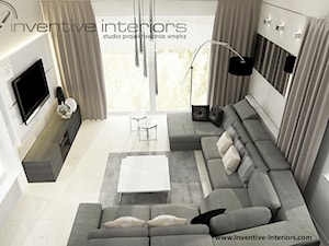 Inventive Interiors - szara sofa