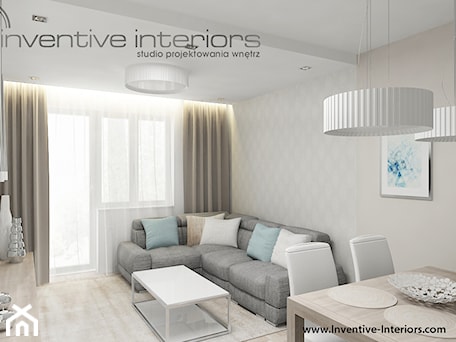 Aranżacje wnętrz - Salon: Inventive Interiors - Jasne mieszkanie 46m2 - Salon, styl nowoczesny - Inventive Interiors. Przeglądaj, dodawaj i zapisuj najlepsze zdjęcia, pomysły i inspiracje designerskie. W bazie mamy już prawie milion fotografii!