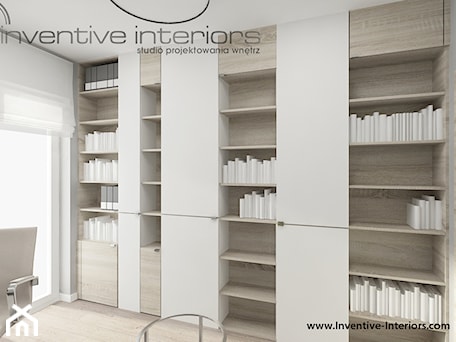 Aranżacje wnętrz - Biuro: Inventive Interiors - Projekt mieszkania 95m2 - Biuro, styl nowoczesny - Inventive Interiors. Przeglądaj, dodawaj i zapisuj najlepsze zdjęcia, pomysły i inspiracje designerskie. W bazie mamy już prawie milion fotografii!