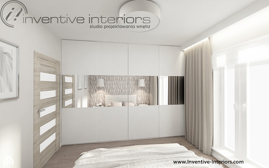 Inventive Interiors - Projekt mieszkania 95m2 - Sypialnia, styl nowoczesny - zdjęcie od Inventive Interiors