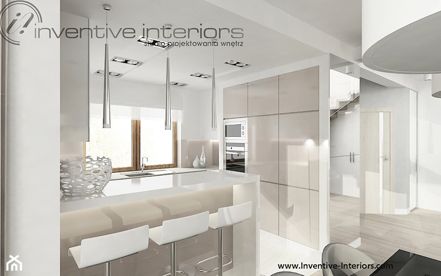Inventive Interiors - Projekt domu 150m2 - Kuchnia, styl nowoczesny - zdjęcie od Inventive Interiors