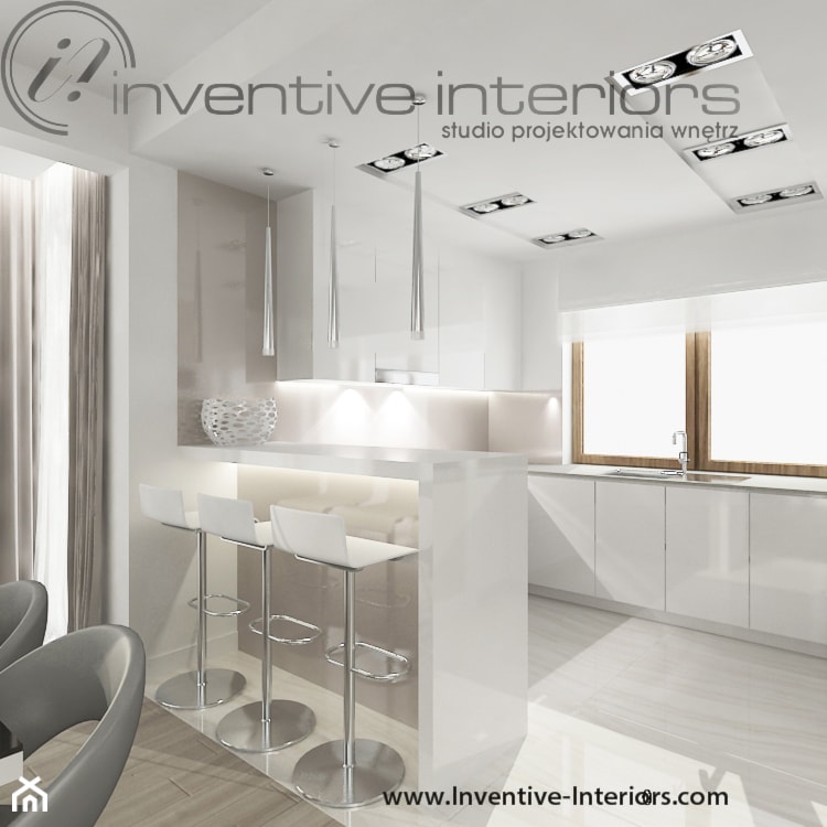 Inventive Interiors - Projekt domu 150m2 - Kuchnia, styl nowoczesny - zdjęcie od Inventive Interiors