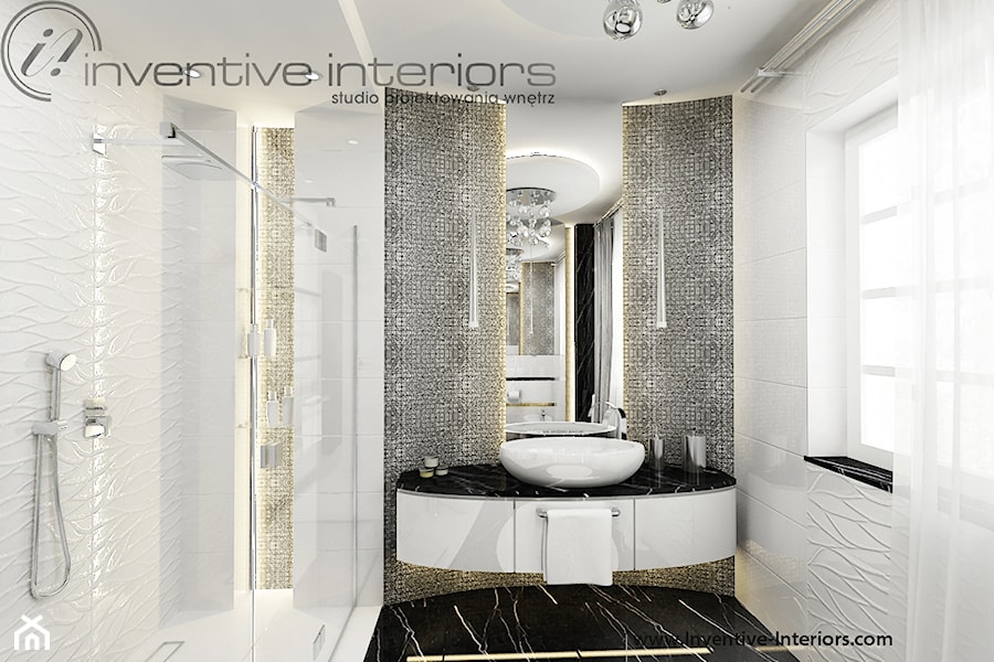 Inventive Interiors - Projekt ekskluzywnego domu - Łazienka, styl nowoczesny - zdjęcie od Inventive Interiors