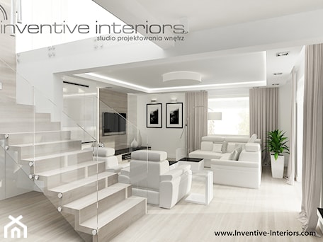 Aranżacje wnętrz - Salon: Inventive Interiors - Projekt domu 150m2 - Salon, styl nowoczesny - Inventive Interiors. Przeglądaj, dodawaj i zapisuj najlepsze zdjęcia, pomysły i inspiracje designerskie. W bazie mamy już prawie milion fotografii!