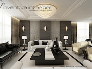 Inventive Interiors - Projekt apartamentu ze złotem