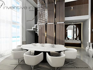 Inventive Interiors - Projekt domu z widokiem 200m2 - Jadalnia, styl nowoczesny - zdjęcie od Inventive Interiors