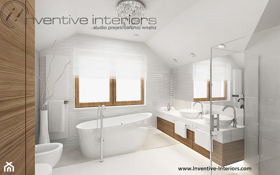 Inventive Interiors - Projekt domu 150m2 - Łazienka, styl nowoczesny - zdjęcie od Inventive Interiors