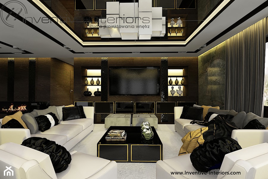 Inventive Interiors - Projekt apartamentu 130m2 - Salon, styl nowoczesny - zdjęcie od Inventive Interiors