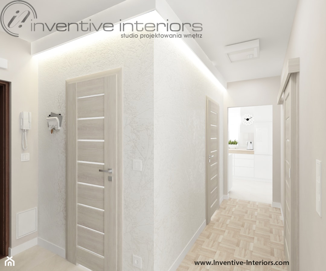 Tapeta w korytarzu - zdjęcie od Inventive Interiors - Homebook