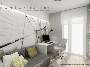 Inventive Interiors - Projekt mieszkania 95m2 - Biuro, styl nowoczesny - zdjęcie od Inventive Interiors