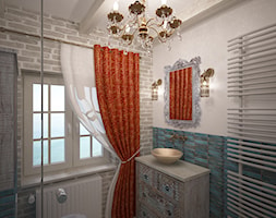 Łazienka - Średnia łazienka z oknem, styl rustykalny - zdjęcie od Axentim - Homebook