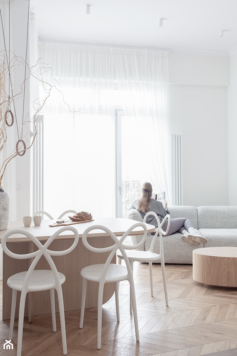 Apartament 57m2 - Salon, styl nowoczesny - zdjęcie od KREACJA PRZESTRZENI Anna Matuszewska-Janik