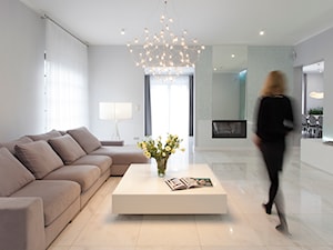 dom 310 m2 - Salon, styl nowoczesny - zdjęcie od KREACJA PRZESTRZENI Anna Matuszewska-Janik