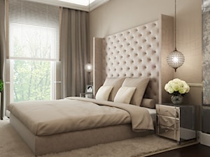 WILD GOLD DREAMS - 20m2 - Średnia beżowa sypialnia, styl tradycyjny - zdjęcie od HOMO DECO Katarzyna Maciejewska
