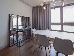 ALTERLIER ŻOLIBORZ -110m2 - Średnia szara jadalnia jako osobne pomieszczenie, styl nowoczesny - zdjęcie od HOMO DECO Katarzyna Maciejewska