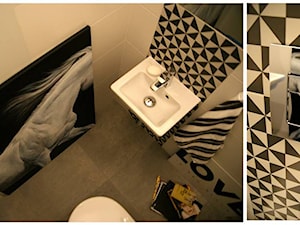 mała łazienka w mieszkaniu w Miasteczku Wilanów w Warszawie - zdjęcie od Magdalena Sobula Pracownia Projektowa Pe2