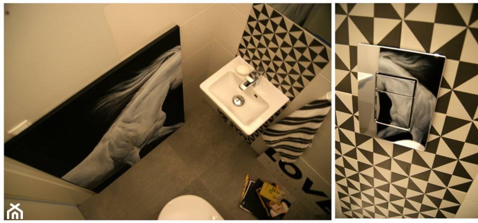 mała łazienka w mieszkaniu w Miasteczku Wilanów w Warszawie - zdjęcie od Magdalena Sobula Pracownia Projektowa Pe2 - Homebook