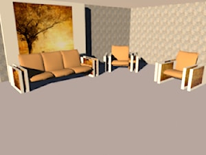 salon - projekt wystroju - Wnętrza publiczne, styl glamour - zdjęcie od NEW DESIGN