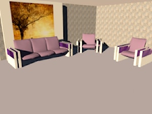 salon - projekt wystroju - Salon, styl glamour - zdjęcie od NEW DESIGN
