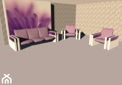 salon - projekt wystroju - Domy, styl glamour - zdjęcie od NEW DESIGN