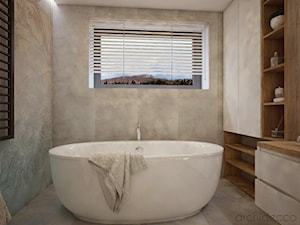 łazienka z wolnostojącą wanną - zdjęcie od archidecco