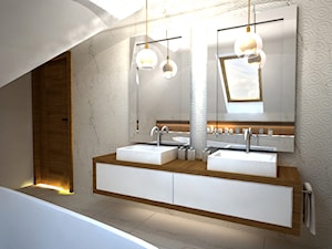 łazienka na poddaszu - Łazienka, styl nowoczesny - zdjęcie od AVE ARCHITEKCI