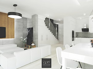 Salon + jadalnia - Wersja 3 - zdjęcie od VERY Interior Design - Projektowanie Wnętrz
