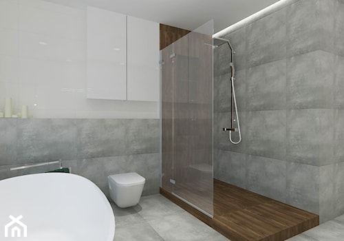 Toaleta na piętrze | Kol. Skarszewek | Wersja 1 - zdjęcie od VERY Interior Design - Projektowanie Wnętrz