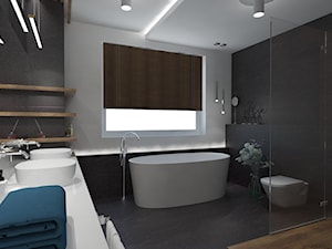 Łazienka na piętrze | Kol. Skarszewek | Wersja 2 - zdjęcie od VERY Interior Design - Projektowanie Wnętrz