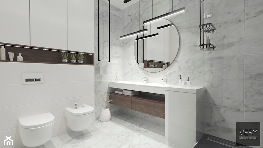 Toaleta na piętrze | Os. Celtyckie | Kalisz - zdjęcie od VERY Interior Design - Projektowanie Wnętrz