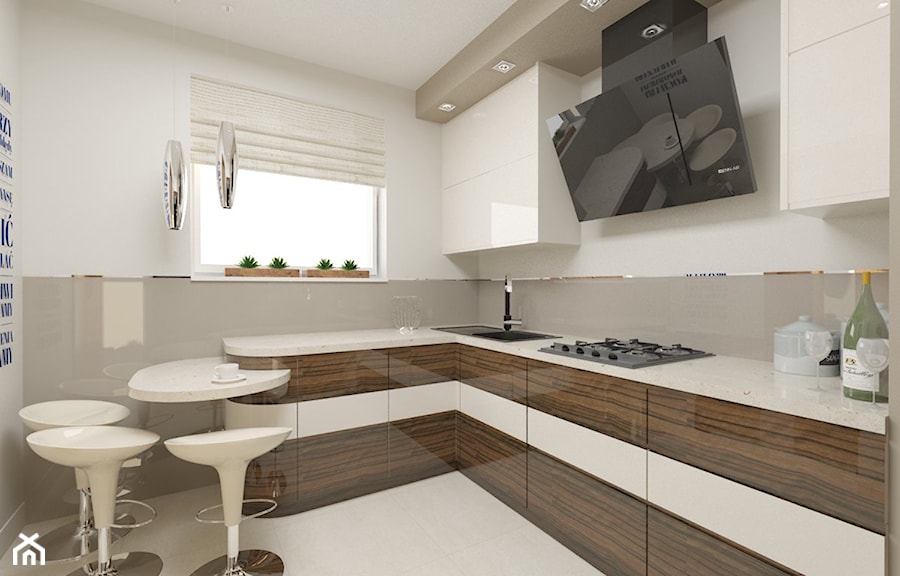 Kuchnia na kaliskim Zagorzynku | 10 m2 - Kuchnia, styl nowoczesny - zdjęcie od VERY Interior Design - Projektowanie Wnętrz