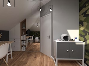Dom pod Kaliszem | Kotowiecko | 140 m2 - Średni biały szary zielony pokój dziecka dla nastolatka dla chłopca, styl nowoczesny - zdjęcie od VERY Interior Design - Projektowanie Wnętrz