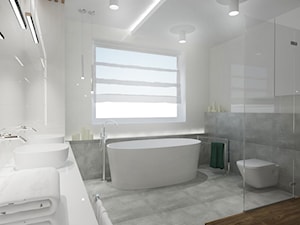 Toaleta na piętrze | Kol. Skarszewek | Wersja 1 - zdjęcie od VERY Interior Design - Projektowanie Wnętrz