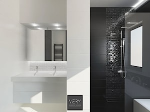 Łazienka na piętrze - Wersja 1 - zdjęcie od VERY Interior Design - Projektowanie Wnętrz