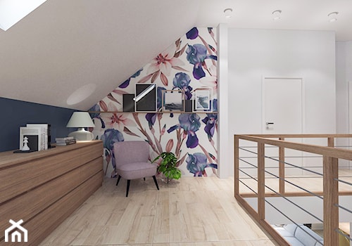 Dom pod Kaliszem | Kotowiecko | 140 m2 - Duży biały czarny hol / przedpokój, styl nowoczesny - zdjęcie od VERY Interior Design - Projektowanie Wnętrz