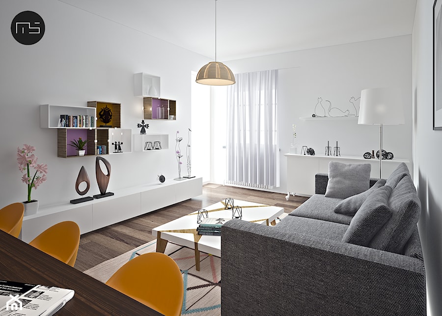 Mieszkanie M2 - Salon, styl nowoczesny - zdjęcie od MS Group