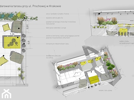 Aranżacje wnętrz - Taras: Projekt tarasu ul. Prochowa | Kraków - 360° Zieleni Architektura Krajobrazu. Przeglądaj, dodawaj i zapisuj najlepsze zdjęcia, pomysły i inspiracje designerskie. W bazie mamy już prawie milion fotografii!