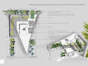 Projekt tarasu ul. Prochowa | Kraków - zdjęcie od 360° Zieleni Architektura Krajobrazu