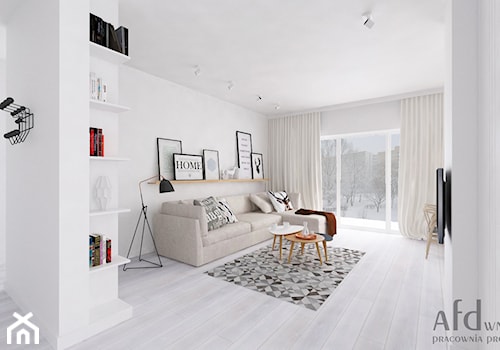 Mieszkanie w skandynawskim stylu - Salon, styl skandynawski - zdjęcie od AFD Pracownia Projektowa
